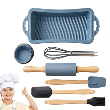 The Magic Toy Shop Childrens Baking Kits for Kids 12pc Play Kitchen Accessories Kids Cooking Tools