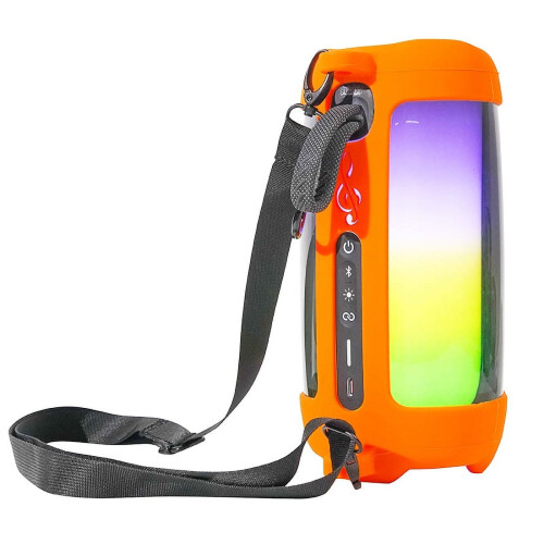 Silicone case for JBL Pulse 5 with strap and carabiner 1