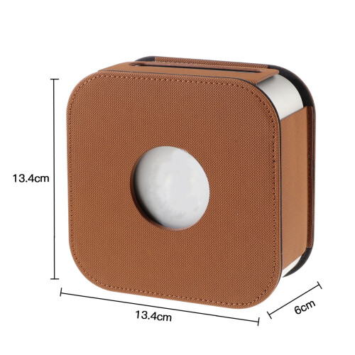 Mac Mini M4 Pro protective leather case with precise cutouts 2