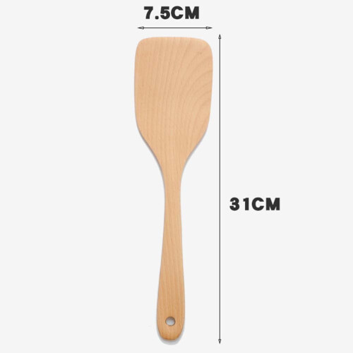 Spatel i bokträ för nonstick-kokkärl, 1 st. 1