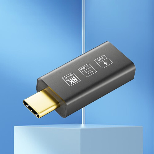 Προσαρμογέας USB C jixopn 8K HD USB τύπου C σε USB4 Προσαρμογέας 60hz για υπολογιστή και φορητό 2