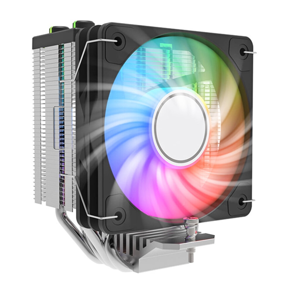 Jixopn Air Cpu Cooler 4-Heatpipe 10Cm Pwm Argb For Black 917087633444