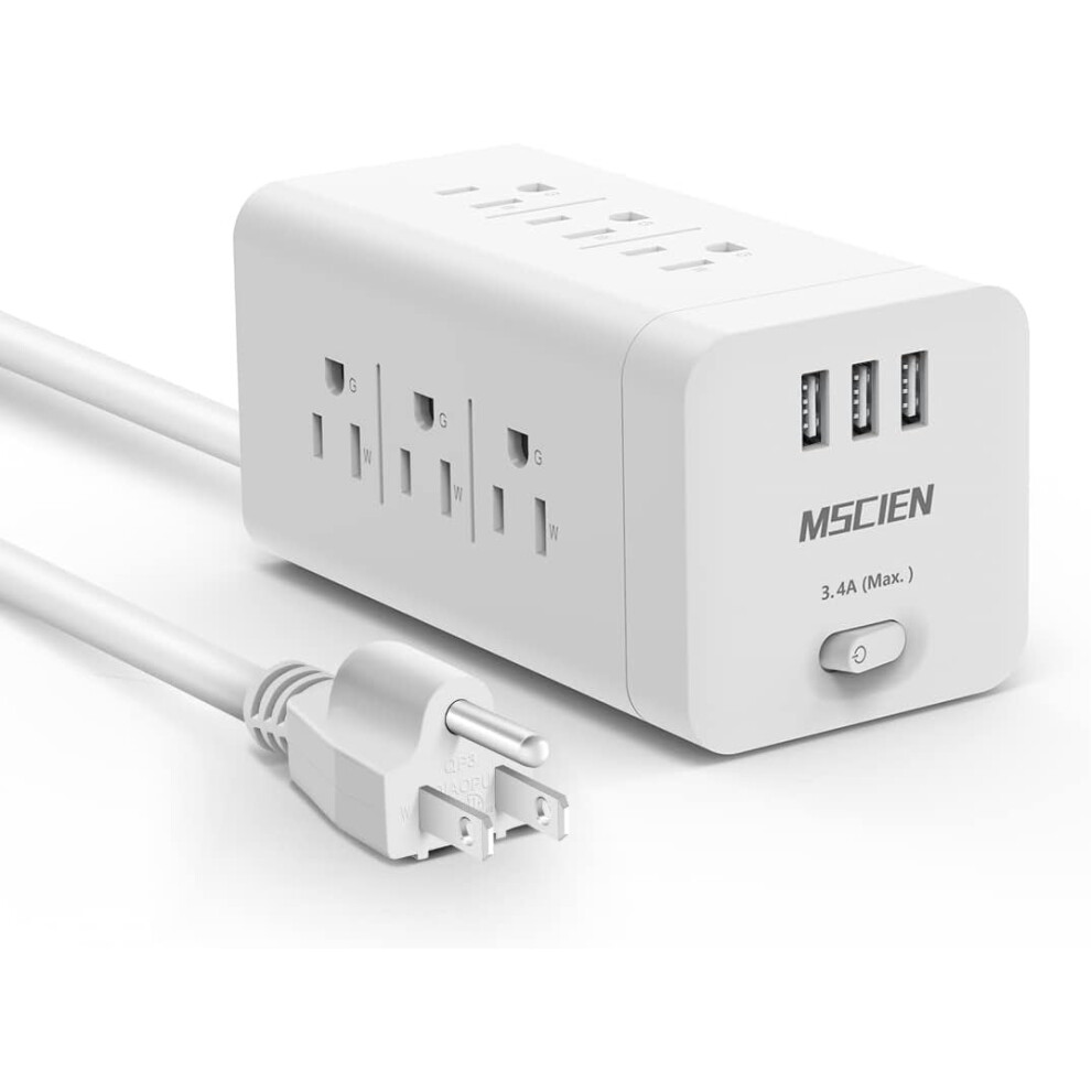 Surge Protector Power Strip With Usb 10 Ft 9 Outlets 3 Usb 917087634922
