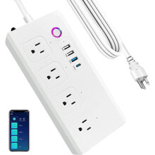 Smart WiFi Power Strip with 4 AC Outlets 3 USB Ports 1 PD