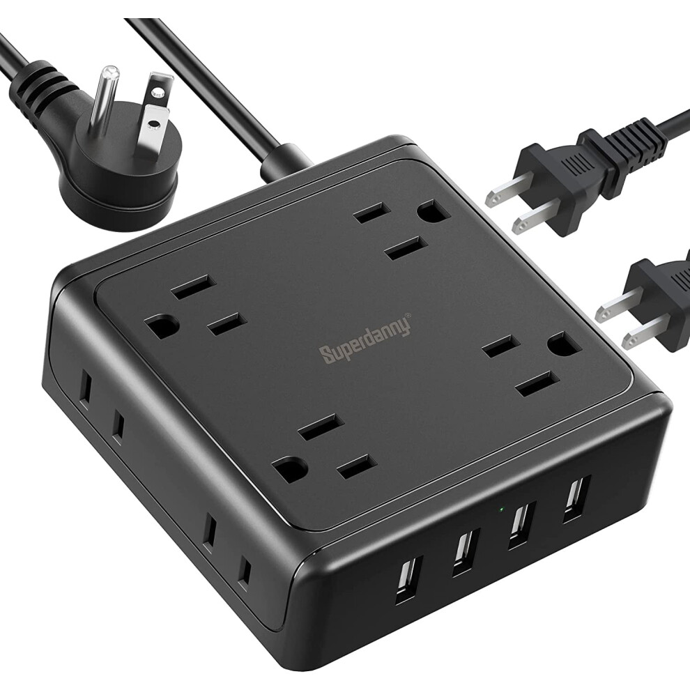 Power Strip With Usb Ports 8 Ac Outlets 4 Usb 5Ft 917087635264