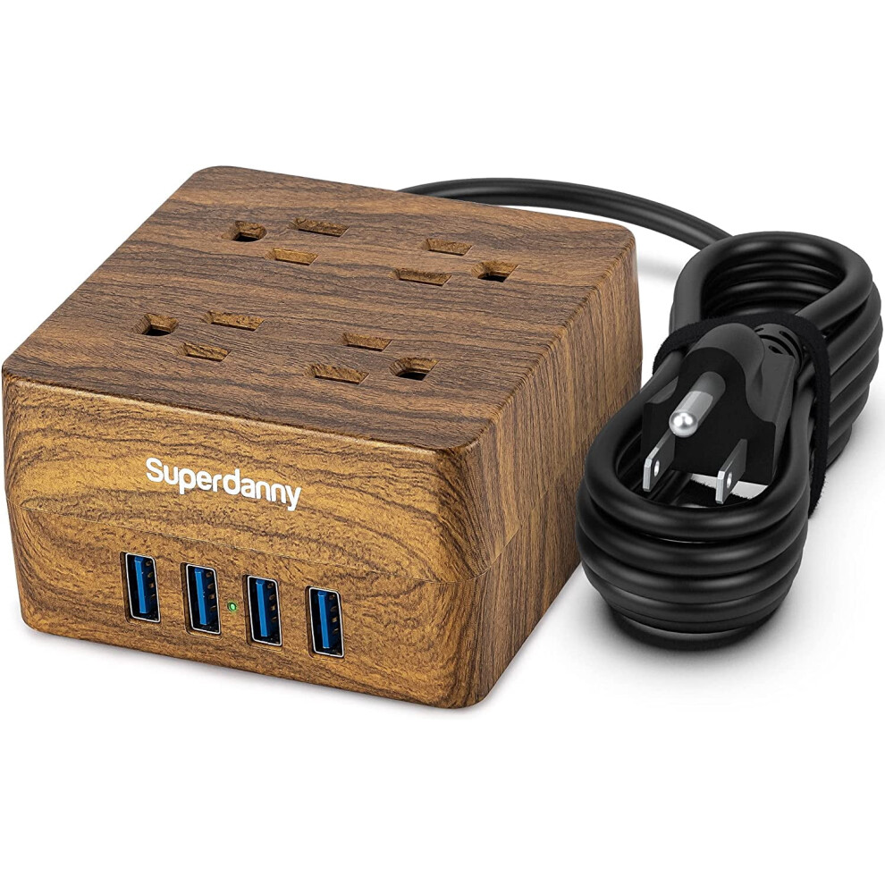 Usb Power Strip Surge Protector With 4 Outlets And 4 Usb 917087635325