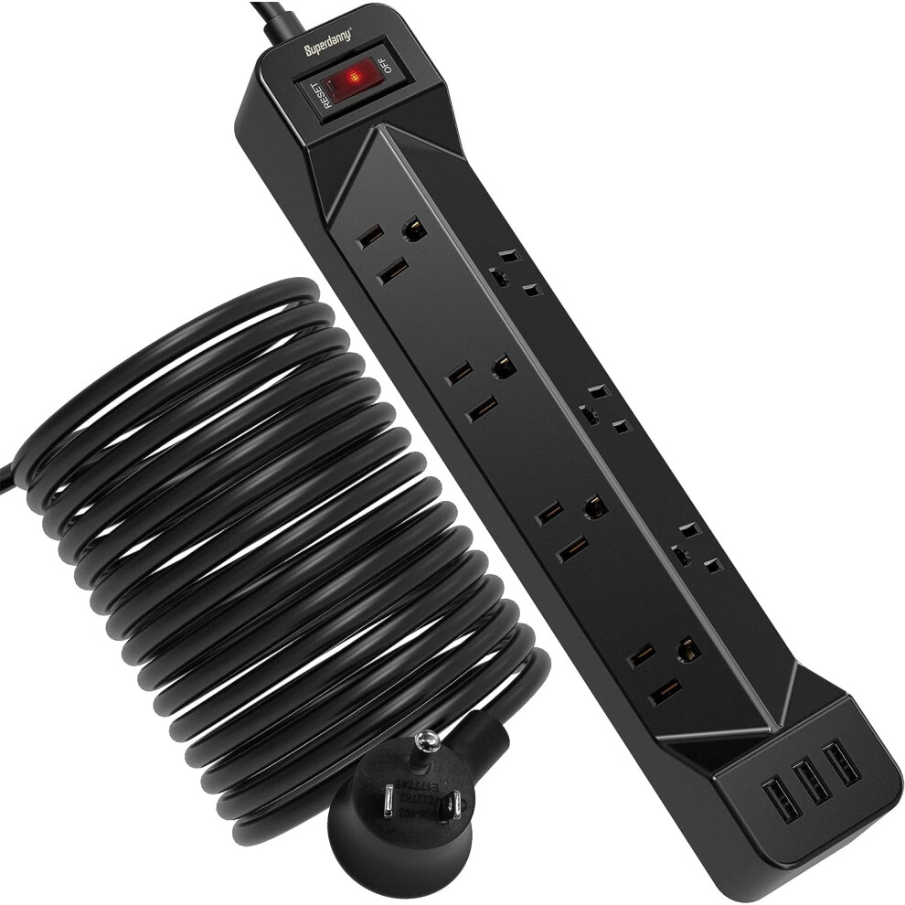 Power Strip Surge Protector With Usb 7 Outlets 3 Ports 917087635202