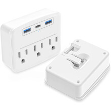 Cruise power strip foldable non-surge 2-pack with USB-C