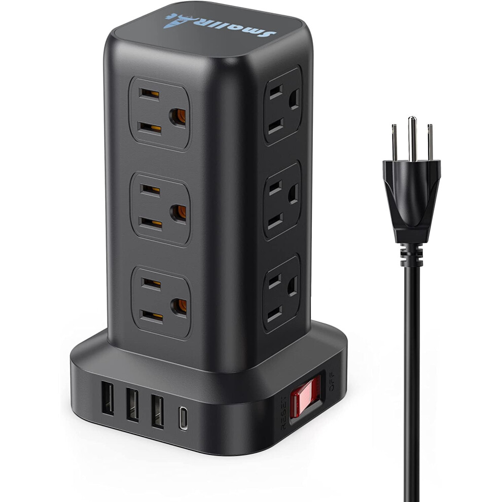 Pd 20W Usb-C Surge Protector Power Strip 12 Ac 4 Usb 6.5 Ft 917087634762