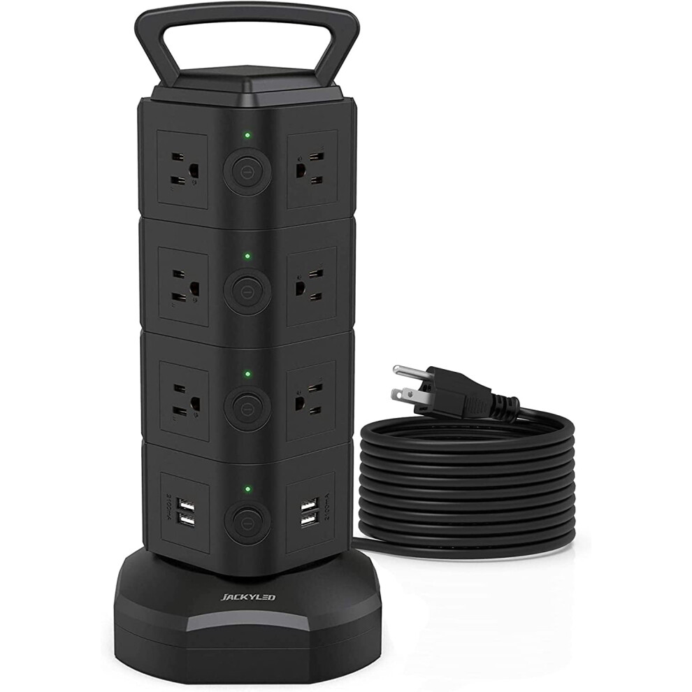 Power Strip Tower Surge Protector 14 Ac 4 Usb 10Ft 917087635042