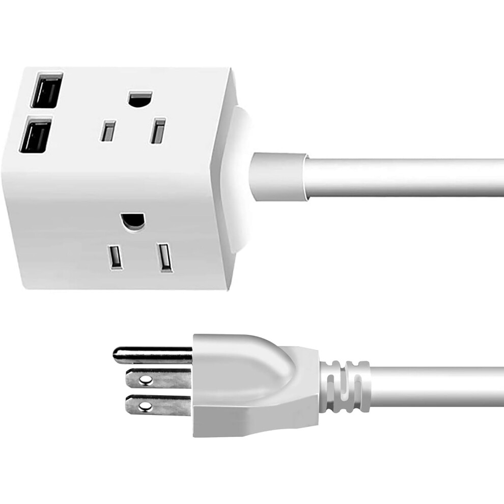 Power Strip Surge Protector With 4 Ac Outlets And 2 Usb 917087636605