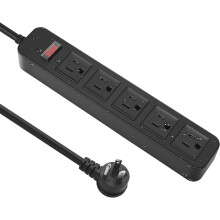 Outdoor Power Strip Waterproof 5-Outlet 1700J Surge
