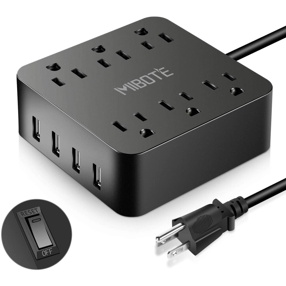 Power Strip With Usb 6 Ac Outlets 4 Usb Ports 5Ft Cord 917087636407