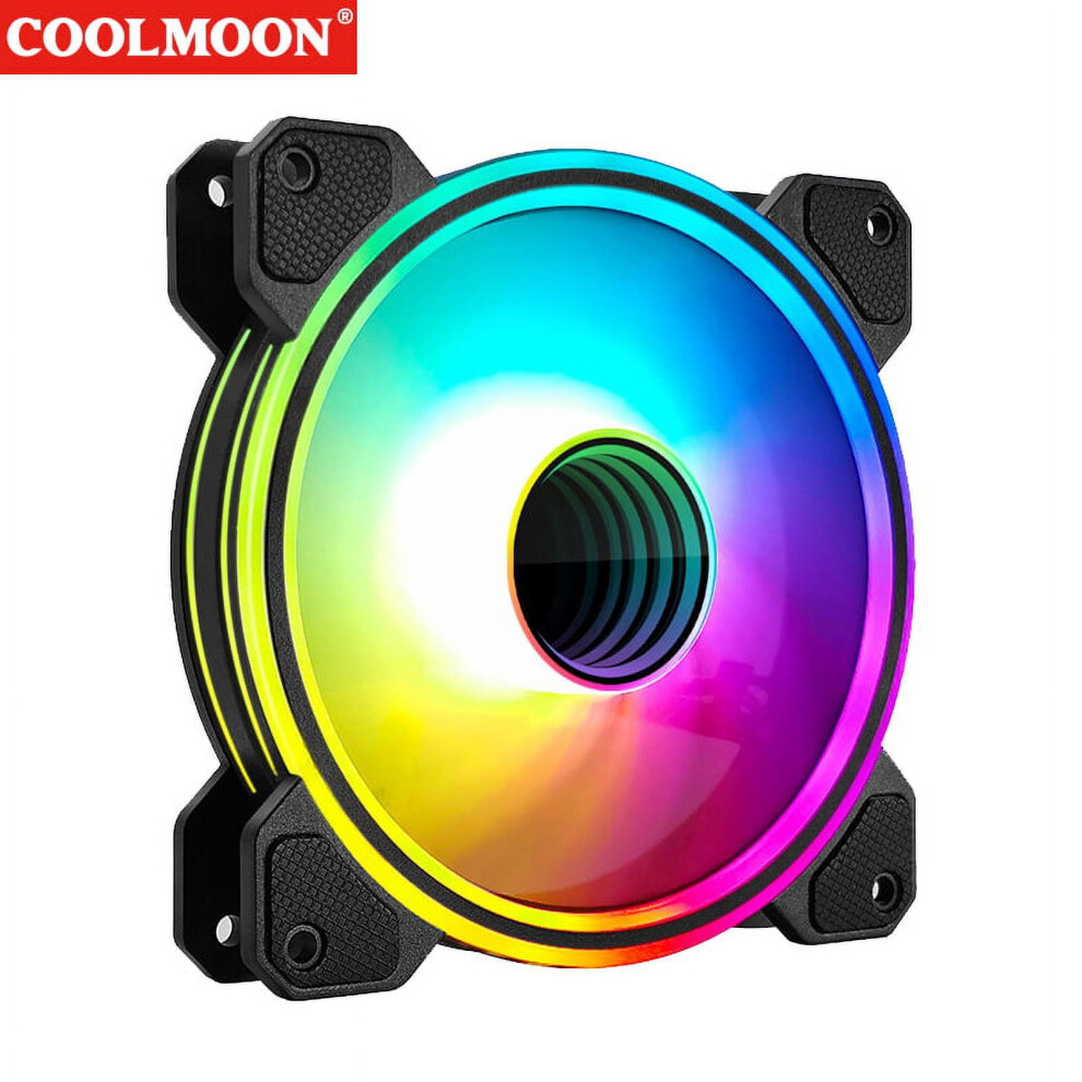 Jixopn Pc Case Cooling Fan 12Cm 4-Pin Pwm Silent Hydraulic 917087637749