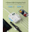 USB-C power strip with 4 USB ports and 3 AC outlets 4