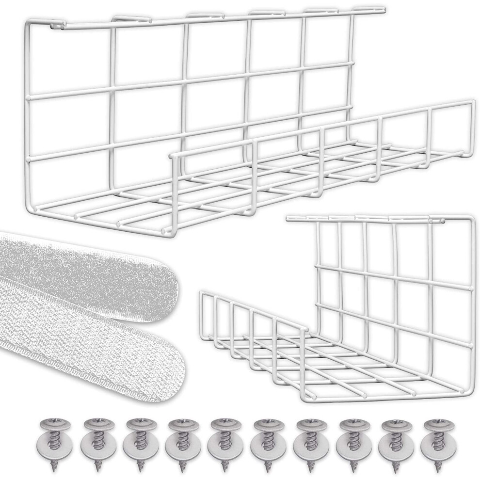 Under Desk Cable Management Tray Sturdy 1 Pack 9336866860030