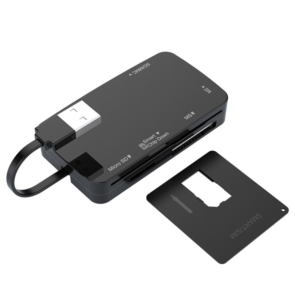 Jixopn 6-In-1 Usb 2.0 Card Reader For Micro Sd/Ms/M2/Sd/Mmc 917087639064
