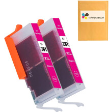Cartucho de tinta magenta CLI281CLI-281XXL de repuesto para Canon CLI-281XXL Magenta. Compatible con Canon PIXMA.