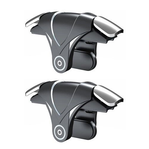 RGB 4-Finger Mobile Gaming Trigger for iOS Android 2 pcs
