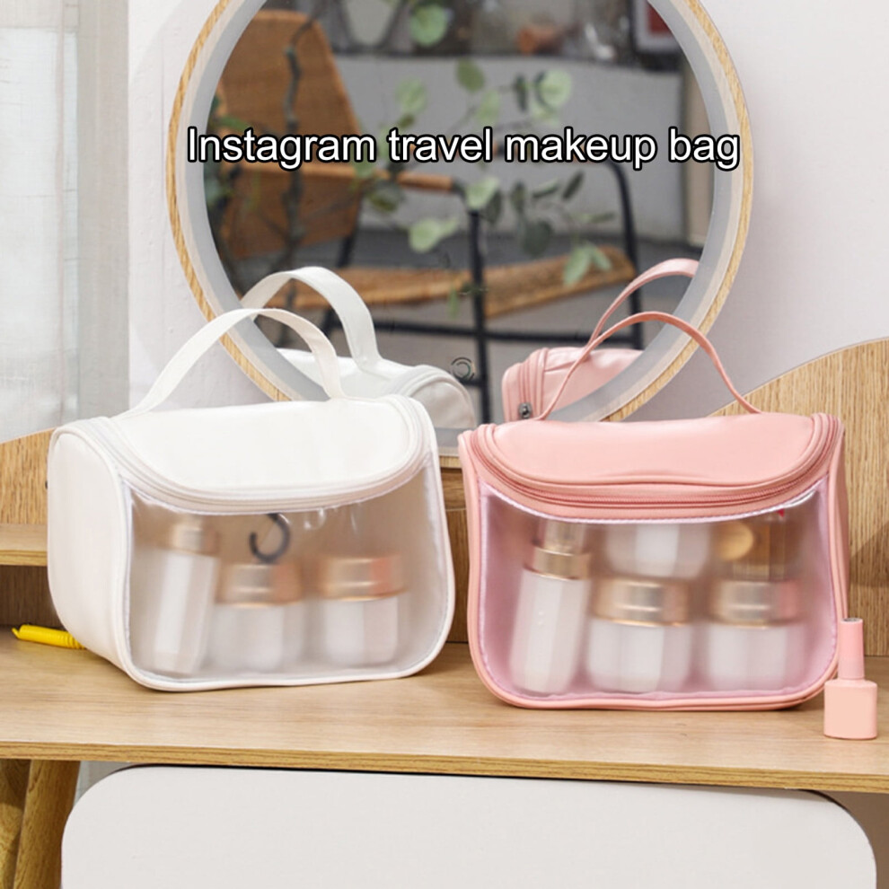 Cosmetic Bag Waterproof with Handle and Clear Window 1 Piece