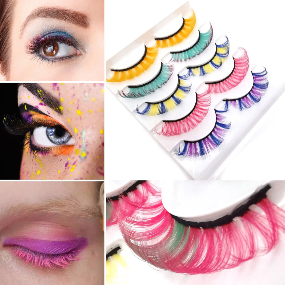 False Eyelashes Imitation Mink 5 Pairs