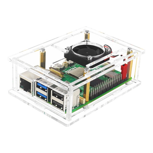 Jixopn Raspberry Pi 5 acrylic case transparent model A