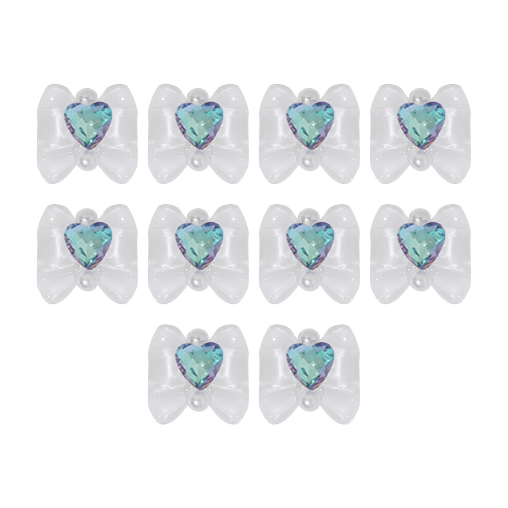 Hesroicy nail decals shiny 3D effect 10 pcs