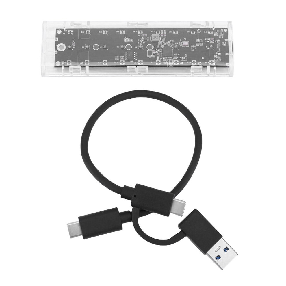 Jixopn M.2 Ngff Sata Ssd Enclosure Usb 3.1 Type-C 10Gbps 917087646345