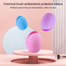 Makeup Brush Covers Silicone Dustproof Reusable 6pcs