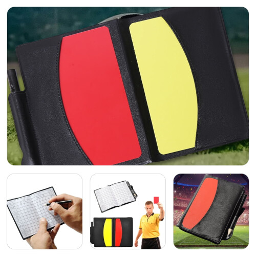 Soccer referee wallet kit with whistle and pen 2