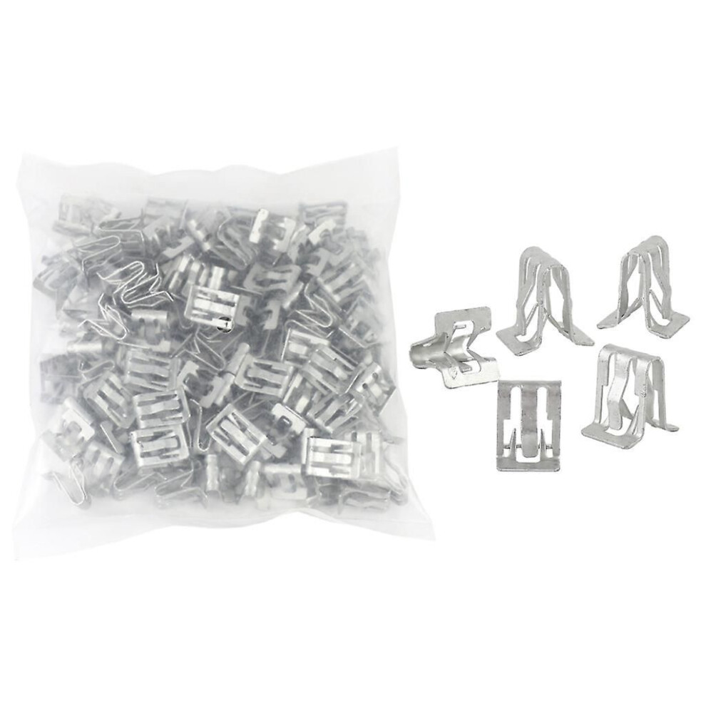 Bumper Dashboards Cd Panel Universal Car Fastener Plate Fixed Clip Buckle 100Pcs 3628857703720