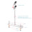 Aluminum PC Case GPU Cooling Holder for ATX ITX 7