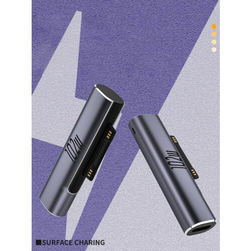 Jixopn Surface Pro X/8/7/6/5/4/3/Go Tablet USB-C Adapter 1