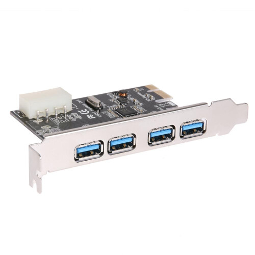 USB 3.0 Expansion Card PCI-E to 4-Port Adapter 2
