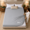 (Silver, King) Extra Deep 40cm Fitted Sheet Mattress Bed Elastic Sheets OR Pillowcases 1