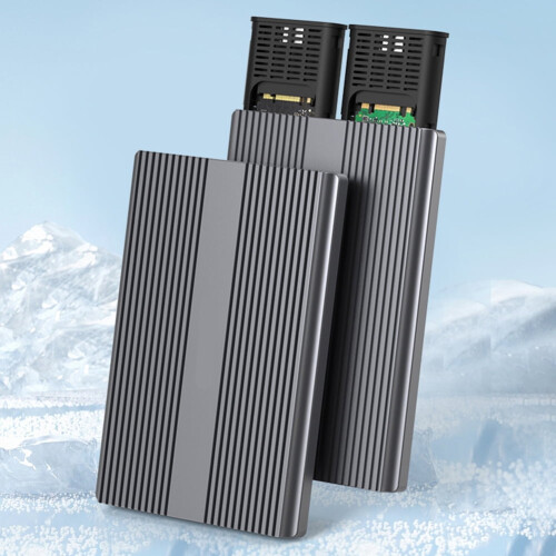 NVMe SSD Enclosure Dual-Bay M.2 SATA 2TB 2