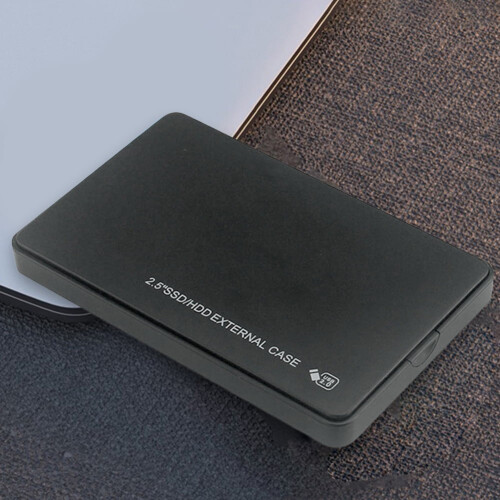 Gabinete jixopn de 2,5 polegadas para HDD/SSD de 480 Mbps para laptop e tablet (preto) 2