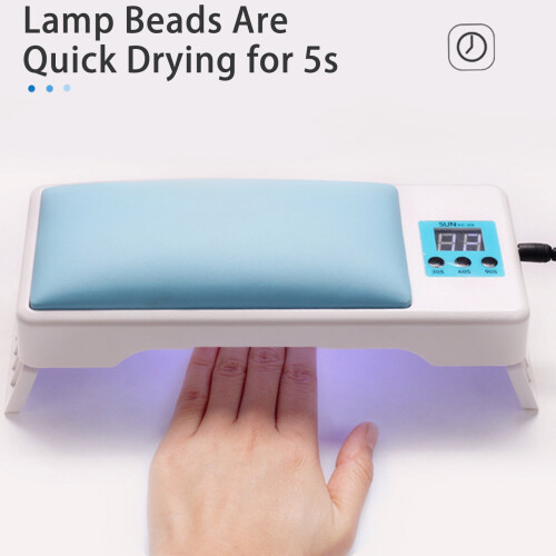 Nail Hand Rest with UV Light and Digital Timer 2