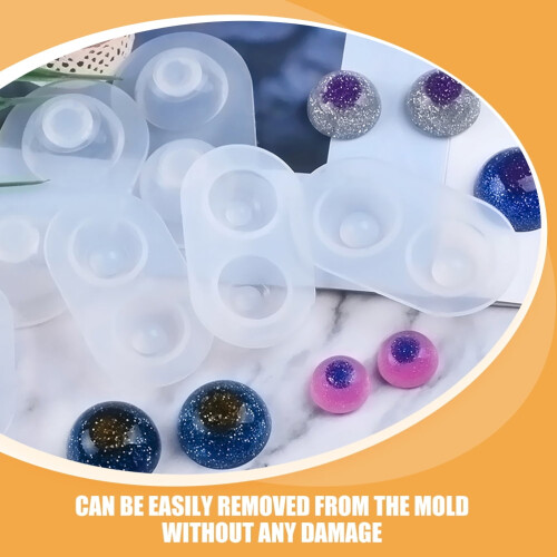 Silicone Eyeball Mold Reusable 6 pcs 2