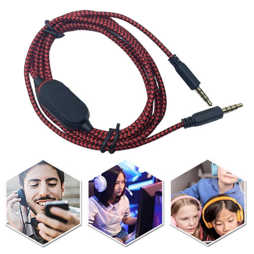 3.5mm gaming headset cable for Alienware and Logitech 2