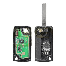 3 Button Flip Key Fob Remote compatible with Peugeot Partner Citroen Berlingo Dispatch