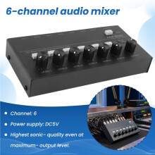 MX600 Ultra Low-Noise 6-Channel Mixer Stereo/Single Track Microphone Preamplifier