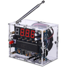 Diy Fm Digital Radio Kit Adjustable Wireless Receiver 87-108mhz Radio Module Diy Kits compatible with Soldering
