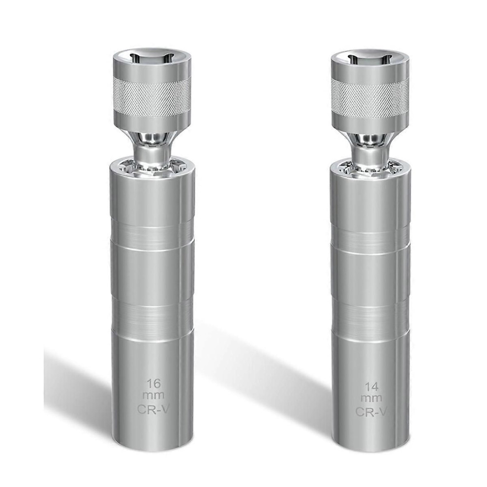 14Mm&16Mm Spark Plug Socket Set, Thin Wall 3/8Inch Drive Spark Plug Socket Removal Tool, 12 Point, F 3008448888744