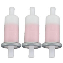 3pcs 10mm Motorcycle Fuel Filter 3/8" Inch compatible with Honda CBR600 VT750 VT1100 16900-MG8-003