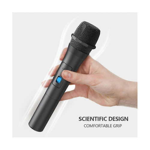 2PCS Wireless Microphone System Kits USB Receiver Handheld Home Party Smart TV Speaker Singing Mic 1