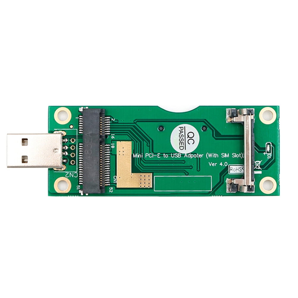 Mini Pci-E To Usb Adapter With Sim Slot For Wwan Lte Module 917087631921