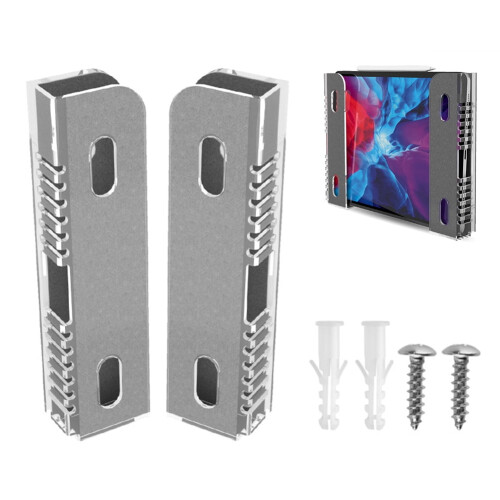 Universal Tablet Wall Mount Stand Acrylic Holder 2pcs