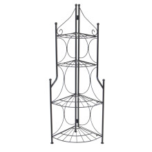 Oypla 4 Tier Foldable Metal Flower Staging Plant Stand Display Shelf