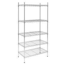 Oypla 5 Tier Heavy Duty Steel Wire Rack Shelf Storage Shelving Unit